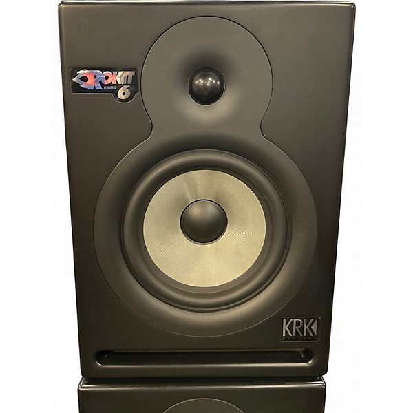 Used KRK RP-6 Rokit 2-Way 6 "Active Limited Edition Silver (Pair) Powered Monitor