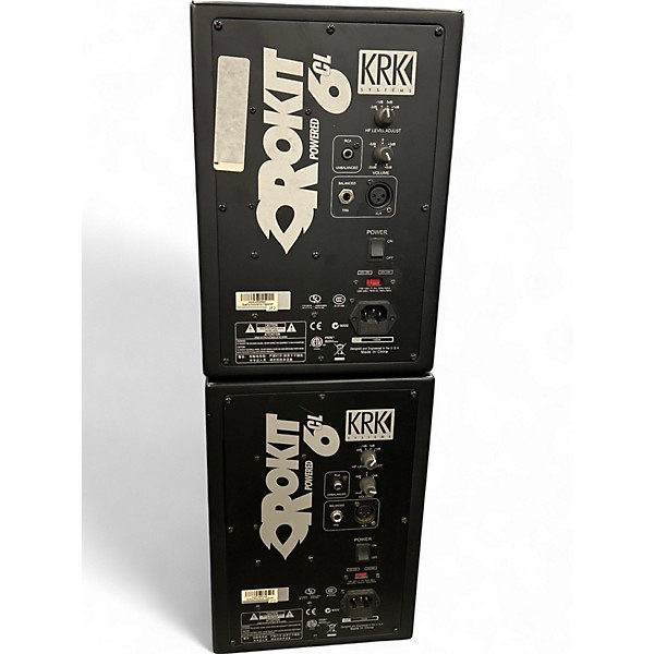 Used KRK RP-6 Rokit 2-Way 6 "Active Limited Edition Silver (Pair) Powered Monitor