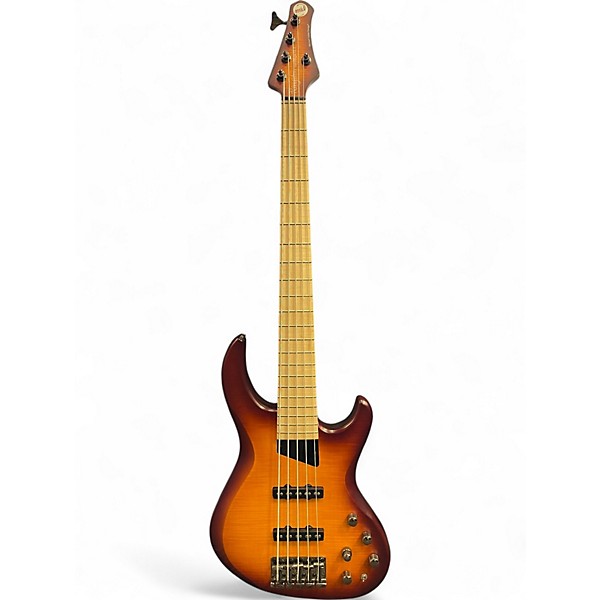 Used MTD Kingston Saratoga DLX 5 Sunburst Electric Bass Guitar