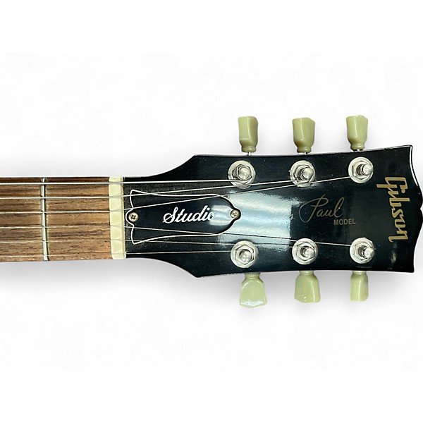 Used Gibson Les Paul Studio Black Solid Body Electric Guitar