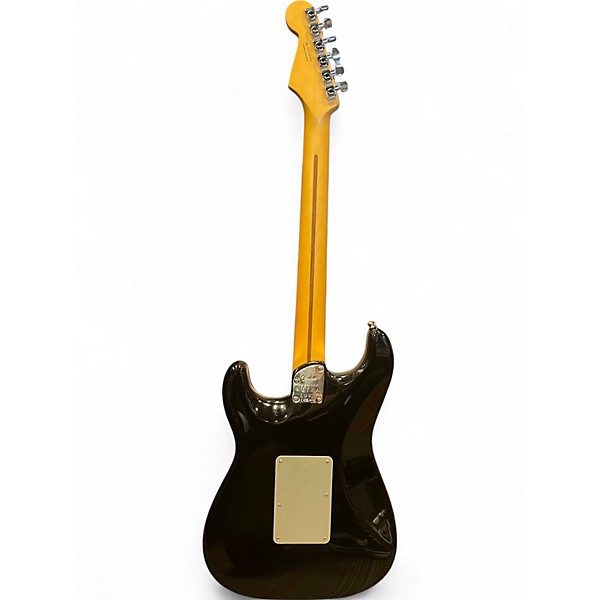 Used Fender American Ultra Luxe Stratocaster Metallic Black Solid Body Electric Guitar