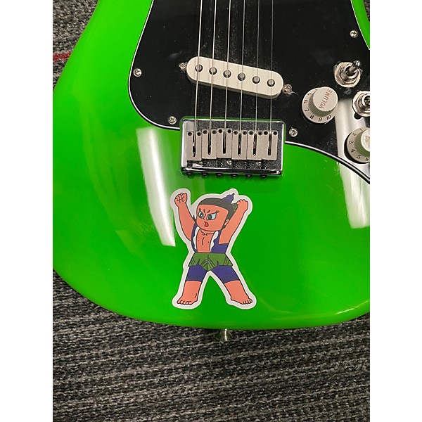 Used Fender  lead ii LIME GREEN Solid Body Electric Guitar