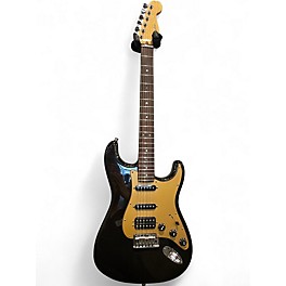 Used Fender American Deluxe Stratocaster HSS MONTEGO BLACK Solid Body Electric Guitar