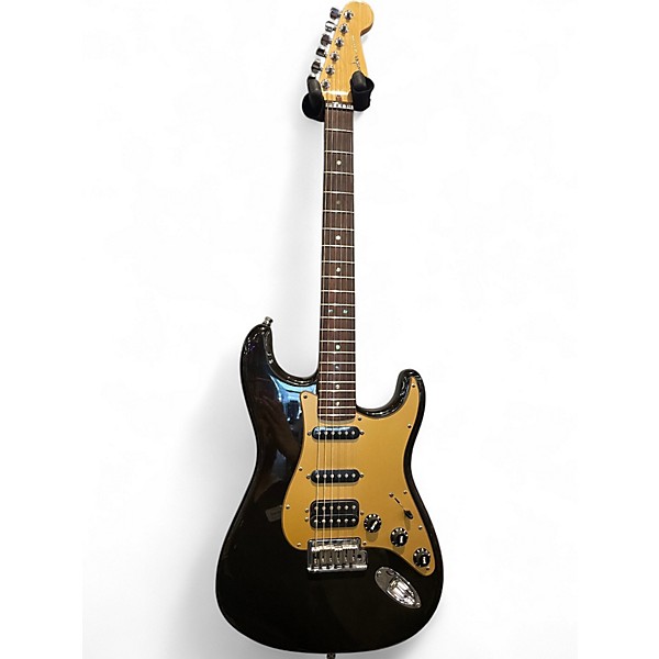 Used Fender American Deluxe Stratocaster HSS MONTEGO BLACK Solid Body Electric Guitar