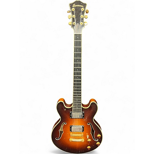 Used Eastman Thinline 2 Tone Sunburst Hollow Body Electric Guitar