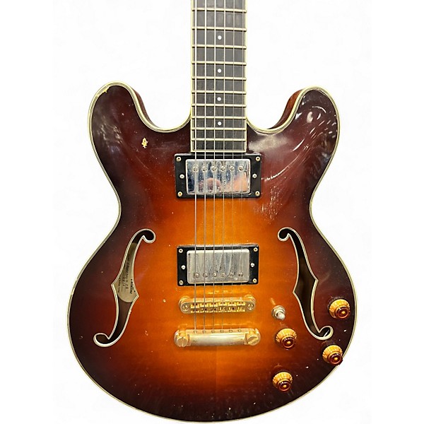 Used Eastman Thinline 2 Tone Sunburst Hollow Body Electric Guitar