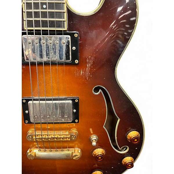 Used Eastman Thinline 2 Tone Sunburst Hollow Body Electric Guitar