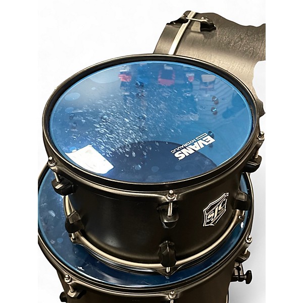 Used 2023 SJC Drums 3 Piece Custom M5 maple Satin Black Stain Drum Kit