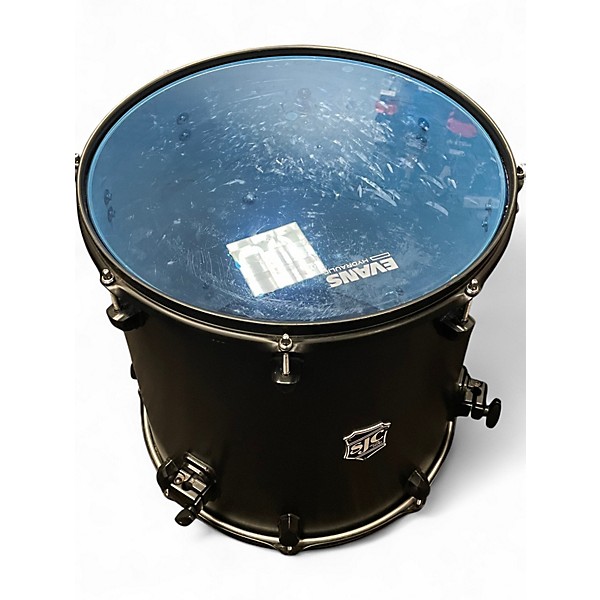 Used 2023 SJC Drums 3 Piece Custom M5 maple Satin Black Stain Drum Kit