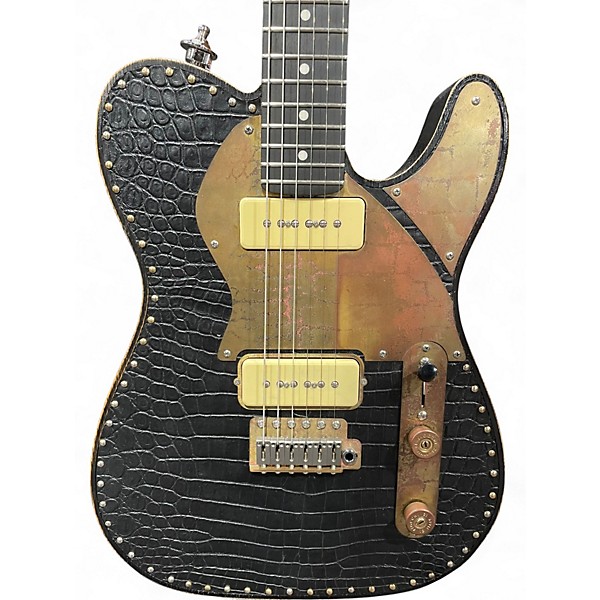 Used Paoletti Guitars Nancy 2P90 Leather Solid Body Electric Guitar