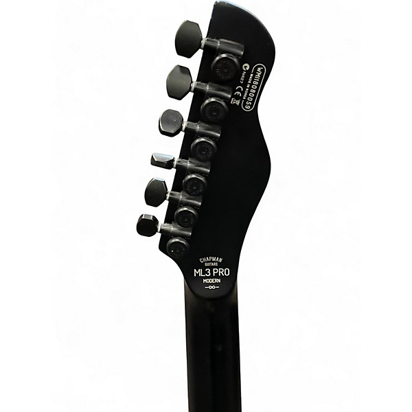 Used Chapman ML3 Pro Modern Black Solid Body Electric Guitar
