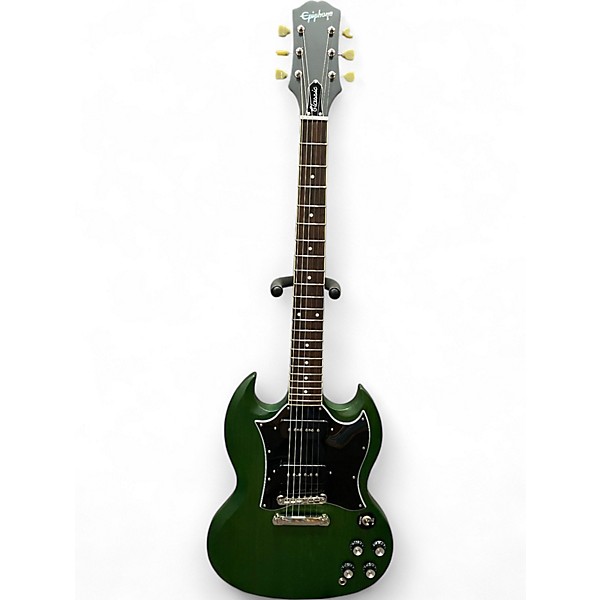 Used Epiphone SG Classic Worn Inverness Green Solid Body Electric Guitar