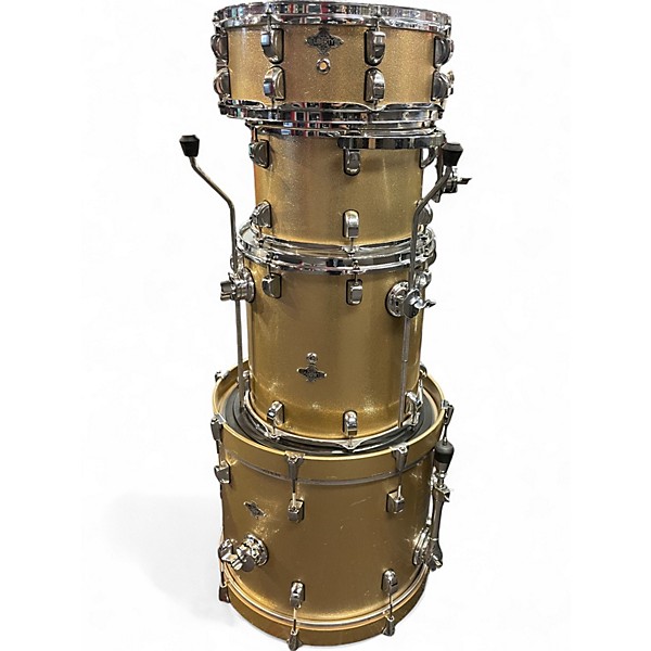 Used Liberty 4 Piece 4 PIECE DRUM SET Antique Gold Drum Kit