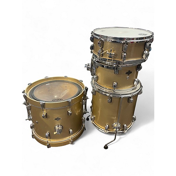 Used Liberty 4 Piece 4 PIECE DRUM SET Antique Gold Drum Kit