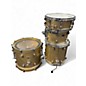 Used Liberty 4 Piece 4 PIECE DRUM SET Antique Gold Drum Kit