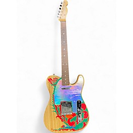 Used Fender Jimmy Page Dragon Art Telecaster Natural Solid Body Electric Guitar