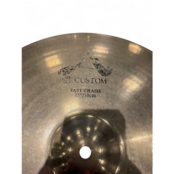 Used Zildjian 15in A Custom Fast Crash Cymbal
