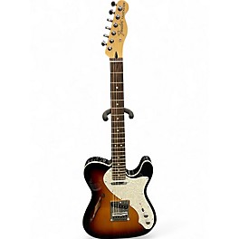 Used Fender Deluxe Thinline Telecaster Sunburst Hollow Body Electric Guitar