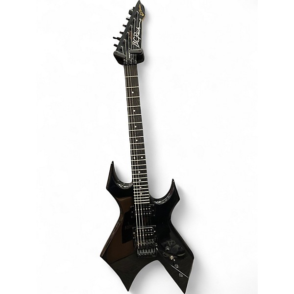 Used 2022 B.C. Rich Stranger Things Eddie's Limited Edition NJ Warlock Black Solid Body Electric Guitar