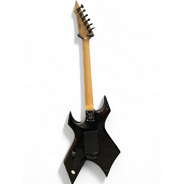 Used 2022 B.C. Rich Stranger Things Eddie's Limited Edition NJ Warlock Black Solid Body Electric Guitar
