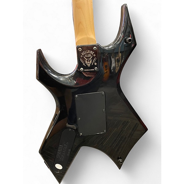 Used 2022 B.C. Rich Stranger Things Eddie's Limited Edition NJ Warlock Black Solid Body Electric Guitar