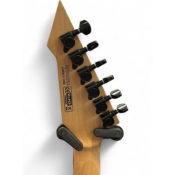 Used 2022 B.C. Rich Stranger Things Eddie's Limited Edition NJ Warlock Black Solid Body Electric Guitar