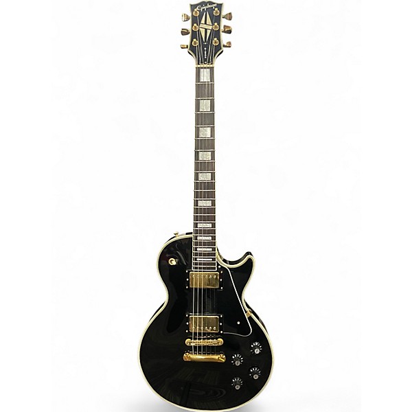 Used Epiphone Les Paul Custom Blackback Pro Black Solid Body Electric Guitar