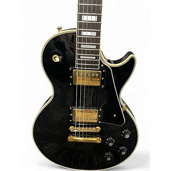 Used Epiphone Les Paul Custom Blackback Pro Black Solid Body Electric Guitar