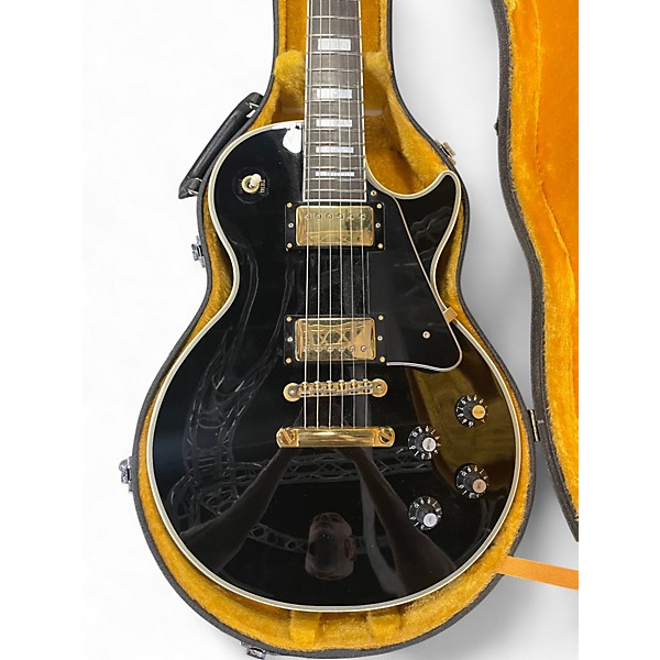 Used Epiphone Les Paul Custom Blackback Pro Black Solid Body Electric Guitar