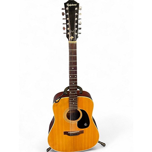Vintage 1970s Epiphone FT160N Texan-12 Natural 12 String Acoustic Guitar