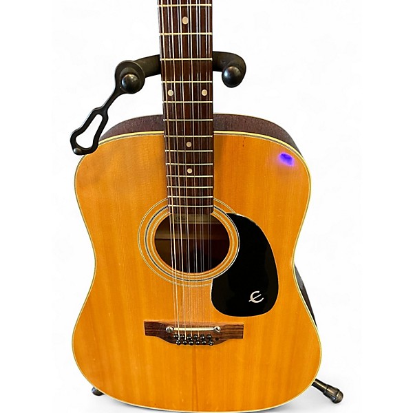 Vintage 1970s Epiphone FT160N Texan-12 Natural 12 String Acoustic Guitar