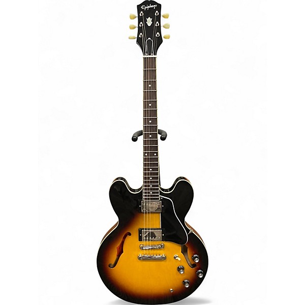 Used Epiphone Used Epiphone ES335 Vintage Sunburst Hollow Body  