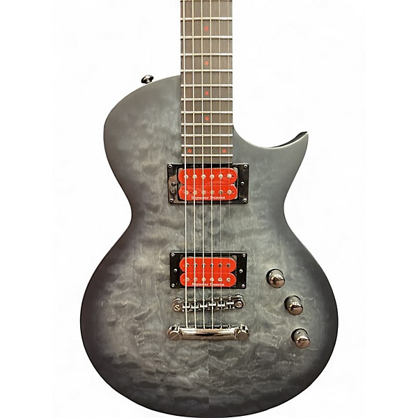 Used ESP LTD BB-600B SEE THRU BLACK Baritone Guitars