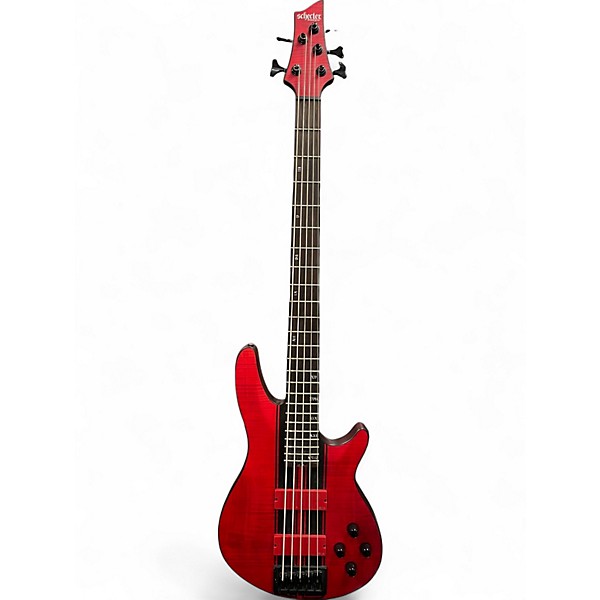 Used Schecter Guitar Research C-5 GT RED Electric Bass Guitar