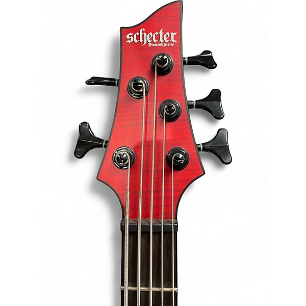 Used Schecter Guitar Research C-5 GT RED Electric Bass Guitar