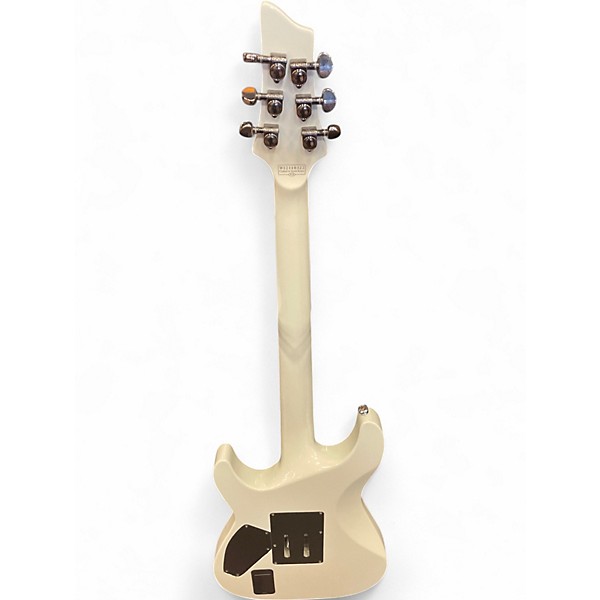 Used Schecter Guitar Research C1 Hellraiser Pearl White Solid Body Electric Guitar