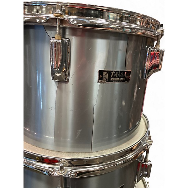 Used 1980s TAMA 4 Piece Imperialstar SILVER WRAP Drum Kit