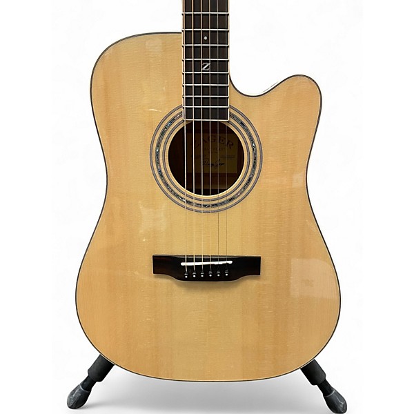 Used Zager ZAD-50CE Natural Acoustic Electric Guitar
