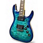 Used Schecter Guitar Research Omen Extreme 6 Ocean Blue Burst Solid Body Electric Guitar