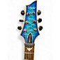 Used Schecter Guitar Research Omen Extreme 6 Ocean Blue Burst Solid Body Electric Guitar