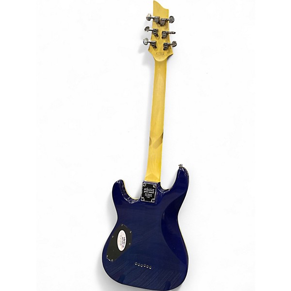 Used Schecter Guitar Research Omen Extreme 6 Ocean Blue Burst Solid Body Electric Guitar
