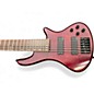 Used Schecter Guitar Research diamond  Trans Red Electric Bass Guitar