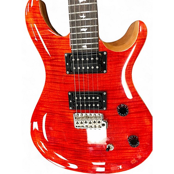Used PRS SE CE24 TRANS RED Solid Body Electric Guitar