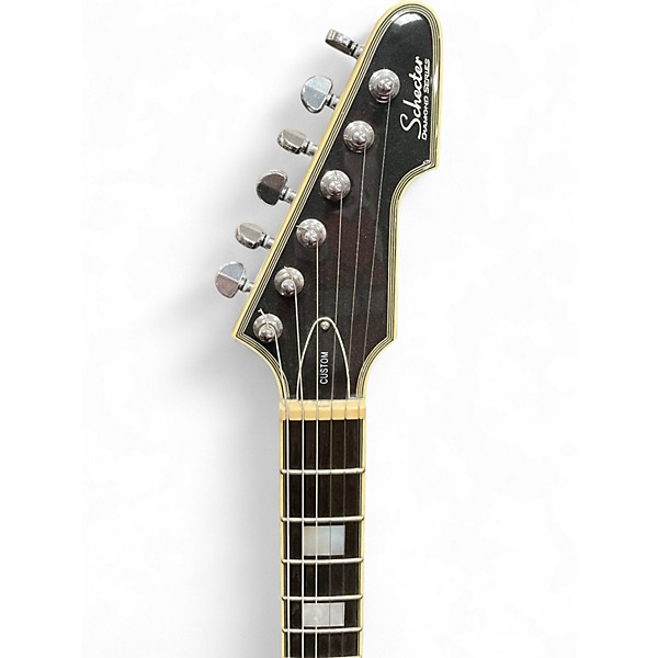 Used Schecter Guitar Research E1 Amber Solid Body Electric Guitar