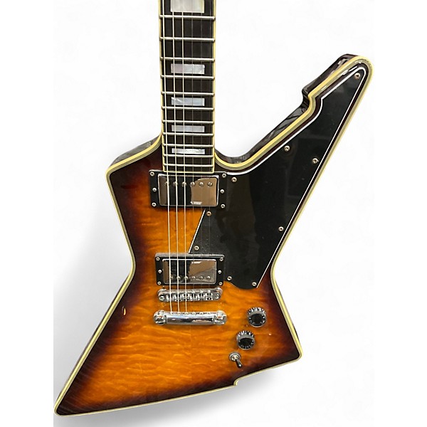 Used Schecter Guitar Research E1 Amber Solid Body Electric Guitar