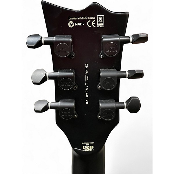 Used ESP LTD EC401B BLACK SATIN Solid Body Electric Guitar