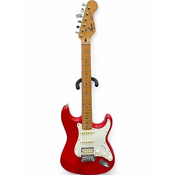 Used 1990s Squier STRATOCASTER Red Solid Body Electric Guitar,Specials : American Fashion Style Bags On Sale