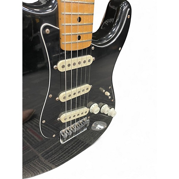 Vintage 1976 Fender Stratocaster Black Solid Body Electric Guitar