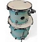 Used Mapex 5 Piece armory shell kit aqua Drum Kit