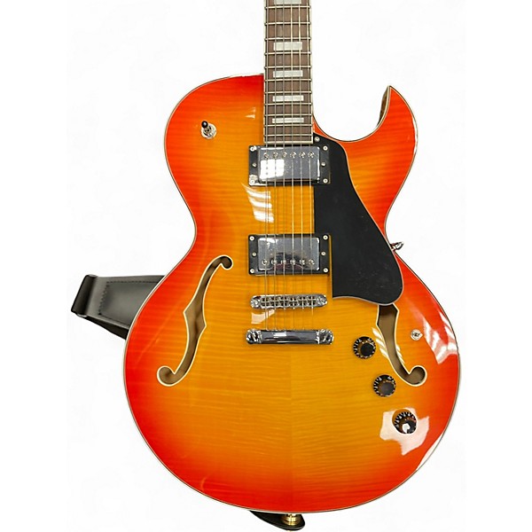 Used Dean Colt Sunburst Hollow Body Electric Guitar